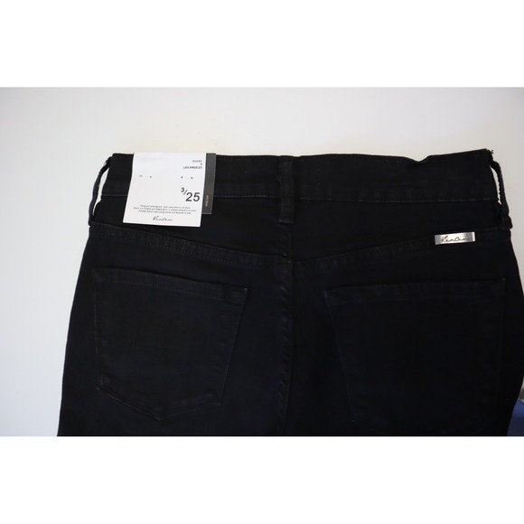 KanCan Y2K Black Mid Rise Boot Cut Jeans Size 3/25 - Picture 11 of 12